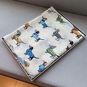 economico Scialli e stole da donna-Per donna Sciarpa rettangolare Streetwear Quotidiano Data Nero Bianco Blu Sciarpa Animale