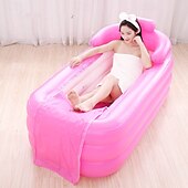 economico Attività all&#039;Aperto-Vasca idromassaggio gonfiabile semplice, vasca idromassaggio portatile per esterni, vasca fredda con portabicchieri, poggiatesta, cuscino e pompa dell&#039;aria elettrica wireless. Spa gonfiabile per bagno
