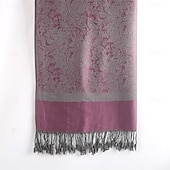 billiga Sjalar-Damhalsduk i paisleymönstrad jacquardmönster i akryl – varm, trendig lång franssjal med etnisk stil för hösten &amp;vinter