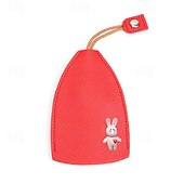 economico Organizzazione spazi-4 portachiavi in similpelle a forma di frutta, mini portachiavi estraibile alla moda per donna, organizer creativo per portachiavi auto.