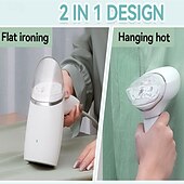 cheap Household Appliances-Handheld Steam Iron 1000W Clothing store Handheld Hanging Iron Machine Portable Folding Mini Travel Household Steam Brush Tool