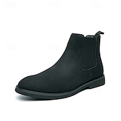 abordables Bottes de Chelsea-Bottines Chelsea blanches pour homme, idéales pour l&#039;automne et l&#039;hiver : élégantes et faciles à enfiler, idéales pour les professionnels urbains et les tenues décontractées élégantes.