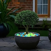levne Event &amp; Party Supplies-30 kusů extra velkých svítících oblázků o průměru 4,3 cm, dekorativní kameny do zahrady a krajiny, svítící kameny do akvária, kameny s hvězdným nočním světlem pro romantickou venkovní a domácí
