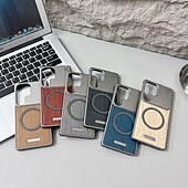 cheap Samsung Cases-Phone Case For Samsung Galaxy S25 Ultra S24 Ultra S23 Ultra Back Cover Magnetic Shockproof Wood Grain PC