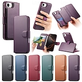 رخيصةأون جرابات آيفون-هاتف غطاء من أجل Apple AirTag ايفون 16 برو ماكس بلس iPhone 15 14 Pro Max Plus آيفون 13 برو ماكس حالة الامتزاز المغناطيسي حافظة بطاقة المحفظة غطاء الوجه مع حامل انفصال دعم الشحن اللاسلكي