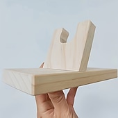 abordables Down to $30-Natural Wood Hot Melt Glue Gun Holder - Sturdy Craft Tool Stand with Melting Funnel Simple Design for DIY Projects and Handmade Creations