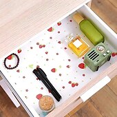 cheap Kitchen Utensils &amp; Gadgets-PVC Cabinet Waterproof Buffer Paper Moisture Proof Drawer Liner Shelf Wardrobe Kitchen Shoe Cabinet Mat Non Slip Protective Pad for Home Storage Organization and Decoration