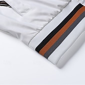 cheap Casual Jackets-Men&#039;s Lightweight Jacket Casual Jacket Vacation Daily Pocket Spring Fall Color Block Fashion Classic Stand Collar Regular Black White Navy Blue Orange Army Green Jacket