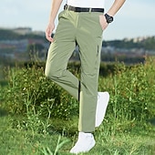 halpa Pohjat-Miesten Reisitaskuhousut Vaellushousut Sadehousut retkeilyyn Fleece-housut Talvi Ulko- Normaali Vedenkestävä Tuulenkestävä Nopea kuivuminen Alaosat Tasku Musta Tumman harmaa Retkeily ja vaellus Juoksu