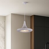 billige Pendellys-Moderne hengende lys metalllysekrone, kreativ personlighet pendellampe lampeskjerm, soverom stue dekorasjonsbelysning