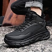 preiswerte Wanderstiefel-wasserdichte Winterwanderstiefel für Herren mit warmem Futter, rutschfeste Outdoor-Schneeschuhe für Trekking und Camping bei kaltem Wetter