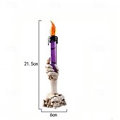 cheap Halloween Indoor-1 Pc 21.5cm Halloween Ghost Hand LED Electronic Candle Decorative Light Indoor Restaurant Party Decoration Light Decoration Light