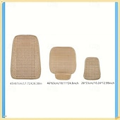abordables Housses de siège de voiture-1 ensemble de coussins de siège d&#039;été essentiels pour sièges avant simples, dotés d&#039;un design simple et polyvalent avec un matériau frais. Ils sont confortables, respirants et faciles à installer.