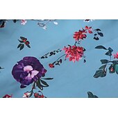 billiga Bohemklänningar-Dam Långklänning Maxiklänning Blommig klänning Boho-klänning Västerländsk klänning Elegant Mode Modern Utomhus Semester Dagligen Normal Blomma Långärmad V-hals Blå Sommar