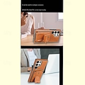 cheap Samsung Cases-Phone Case For Samsung Galaxy S25 S25 Plus S25 Ultra S24 S24 Ultra Plus S23 Ultra Plus Back Cover with Stand Holder Card Slot Shockproof Retro TPU PU Leather