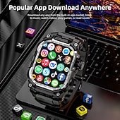 お買い得  スマートウォッチ-LOKMAT APPLLP 7 MAX スマートウォッチ 2.06 インチ スマートウォッチ電話 4G LTE 3G ブルートゥース 歩数計 着信通知 アクティビティトラッカー と互換性があります Android iOS 女性 男性 GPS ハンドフリーコール メディアコントロール IPX-5 60mmウォッチケース