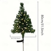 cheap Decorative Lights-Solar Christmas Tree 1 Pack, Lights Decorations, Outdoor Waterproof Christmas Decorations Tree Lights for Garden/Patio/Lawn/Yard, Ornament