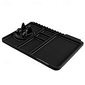 abordables Service de Véhicule-Support de téléphone multifonction antidérapant pour tableau de bord de voiture, tapis antidérapant pour intérieur de voiture, support de navigation GPS, organisateur