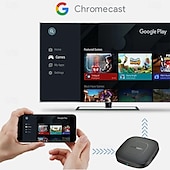 cheap TV Boxes-Smart TV Box Streaming Media Player Global Version Mortal T1 Bluetooth Google Assistant Android13 AllwinnerH313 2.4G&amp;5G Wifi 4K