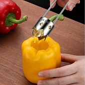 cheap Kitchen Utensils &amp; Gadgets-Multifunctional Fruit and Vegetable Core Remover with 304 Stainless Steel for Kitchen, Apple and Pear Corer, Home Use Hole Puncher for Removing Fruit Cores and Seeds