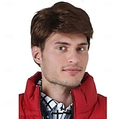 Back to the Future Marty McFly Wig – Synthetic Brown Wig for Costume, Cosplay, Halloween & Movie Night3