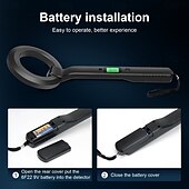 お買い得  キャンプ用品-360度回転コイル付きポータブル金属探知機 &amp;LCDアラーム - 屋外での使用に適した、手持ち式の電池式宝探し装置、セキュリティチェック、黄金比の探査 - 軽量で耐久性のある設計