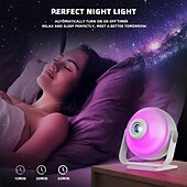 ieftine Lumini Interior-Proiector Galaxy Star cu difuzor, lumină de noapte LED cu 256 de moduri pentru copii și adulți, aplicație/telecomandă, rotire 360°, decor perfect pentru cameră&amp;amp;proiector aurora cadou