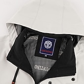 お買い得  スポーツジャケット-男性用 アウトドアジャケット カジュアルジャケット バケーション 日常 防風 保温 ポケット 秋 冬 レタード ファッション クラシック フード付き レギュラー ホワイト オレンジ ダックグレー ジャケット