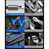 ieftine accesorii de gaurit-încărcător auto retractabil 4 în 1 adaptor încărcător auto rapid pentru telefon cu tip C &amp;cabluri Apple compatibile cu iPhone 16/15/14/13/12/11, Galaxy, Pixel