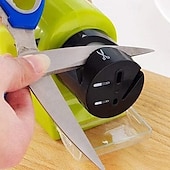 cheap Kitchen Utensils &amp; Gadgets-KNIFE SHARPENER Electric Sharpening Tool for Home Use Multifunctional Automatic Sharpener for Kitchen Knives Fruit Knives Screwdrivers and More with Durable Grinding Wheel
