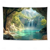 billige landskapsteppe-strand hav hengende billedvev sjø veggkunst stort billedvev veggmaleri dekor fotografi bakgrunn teppe gardin hjem soverom stue dekorasjon