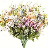 economico Piante e Fiori Artificiali-6 bouquet di margherite selvatiche artificiali, fiori di campo artificiali resistenti ai raggi UV per esterni, piante verdi all&#039;ingrosso per decorazioni da vaso, decorazioni primaverili per la casa
