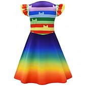 cheap Girls&#039; Costumes-Gabby&#039;s Dollhouse Pandy Paws Cakey Dress Bag Adventure Movie Cosplay Movie Cosplay for Girls&#039; Kid&#039;s Halloween Carnival World Book Day Performance Educational Dress Up School Event Dress Up
