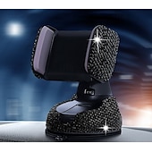 abordables Service de Véhicule-Support de téléphone réglable pour voiture, support de ventilation bling, ventouse multifonction, support rotatif pour tableau de bord, support de téléphone portable pour la navigation dans