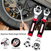 baratos Ferramentas Manuais-Kit de ferramentas multifuncionais com chave de soquete universal 52 em 1 para reparo doméstico e manutenção de automóveis, conjunto de ferramentas manuais tudo-em-um rotativo de 8 a 21 mm