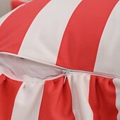 levne Potahy na ozdobné polštáře-1 ks Polyester Polštářový potah, Proužky Moderní Na běžné nošení Obdélníkový Zip Tradiční Klasický