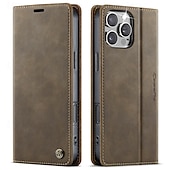 cheap iPhone Cases-Phone Case For iPhone 16 Pro Max Plus iPhone 15 14 Pro Max Plus iPhone 13 12 Pro Max Mini Wallet Case with Stand Holder Magnetic Card Slot Retro TPU PU Leather
