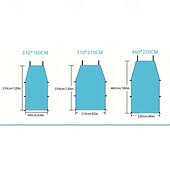 baratos Proteção Solar-um conjunto de tendas de acampamento ao ar livre com guarda-sóis laterais adequados para SUVs disponíveis em quatro cores com função de proteção UV, perfeitos como presentes de Natal