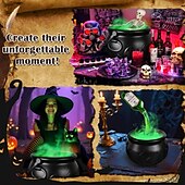 abordables Nouveautés-Décoration d&#039;Halloween, bol de sorcier noir, bouteille flottante magique et diffuseur, bar à domicile, fête magique, squelette d&#039;horreur, accessoires de bricolage pour Halloween