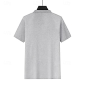 cheap Men&#039;s Classic Polo-Men&#039;s Golf Shirt Golf Polos Shirts Work Casual Lapel Short Sleeve Basic Modern Plain Jacquard Summer Regular Fit Black White Red Royal Blue Khaki Light Grey Golf Shirt