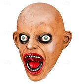 economico Maschera di Halloween &amp; Accessori-Maschera di Halloween, cuffia in lattice, cuffia da clown, maschera sorridente, faccia da fantasma, performance, bar, palla, cosplay, accessorio