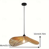 olcso Sziget lámpák-tengerparti vintage szalmakalap stílusú függőlámpa, kézzel szőtt fonott kötél, meleg fehér/fehér fény, E26/E27, állítható lánc