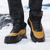 preiswerte Wanderstiefel-wasserdichte Winterwanderstiefel für Herren mit warmem Futter, rutschfeste Outdoor-Schneeschuhe für Trekking und Camping bei kaltem Wetter