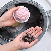 cheap Home Supplies-3 Pack Laundry Lint Remover, 2-in-1 Washing Machine Filter with Floating Mesh Bag, Clothes Cleaner, Floating Hair and Lint Catcher for Washer