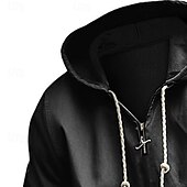 baratos hoodies básicos dos homens-Homens Tático Preto Azul Marinha Com Capuz Tecido Zip Up Bolso frontal Quarter Zip Tático Desportos e Ar livre Casual Roupa de rua Legal Roupa de Esporte Outono &amp; inverno Roupa Moletons Moletons