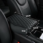 economico Organizzazione spazi-Bracciolo in memory foam per auto, cuscino per console centrale con tasca portaoggetti, porta telefono, scatola per fazzoletti, supporto per gomiti per il comfort di guida
