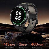 abordables Montres connectées-S666R Montre intelligente 1.43 pouce Smartwatch Montre Connectée Bluetooth Podomètre Rappel d&#039;appel Moniteur d&#039;Activité Compatible avec Android iOS Hommes GPS Longue Veille Étanche IP68 Boîtier de
