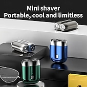levne Osobní péče a zdraví-kapesní holicí strojek USB mini holicí strojky pro muže mini elektrický holicí strojek se dvěma hlavicemi ideální dárek pro muže, přítele, otce, cestovatele a podnikatele