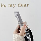 economico Cover Samsung-telefono Custodia Per Samsung Galaxy Z Flip 7 Z Flip 6 Z Flip 5 Z Flip 4 Copertura Posteriore Resistente agli urti Cuore Farfalla Fiore Floreale PC