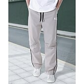 preiswerte Freizeithosen-Herren Tech-Hosen Hose Freizeithose Tasche Elastischer Bund Kordelzug Patchwork Komfort Sport im Freien Täglich Mode Lässig Schwarz Armeegrün Mikroelastisch